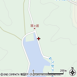 熊本県天草市天草町大江軍浦（軍ケ浦）周辺の地図
