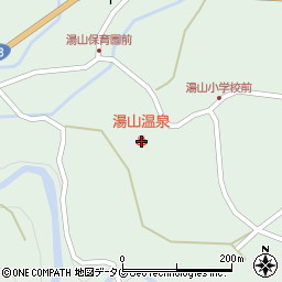 湯山温泉周辺の地図