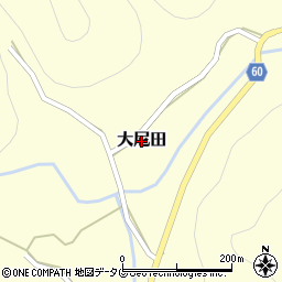 熊本県芦北町（葦北郡）大尼田周辺の地図