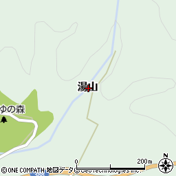 熊本県球磨郡水上村湯山周辺の地図