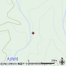 鎌柄谷周辺の地図
