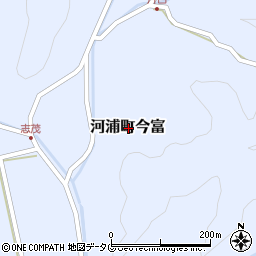 熊本県天草市河浦町今富周辺の地図