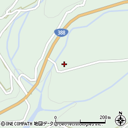 熊本県球磨郡水上村湯山2435-75周辺の地図