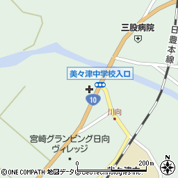 宮崎県日向市美々津町2666-1周辺の地図