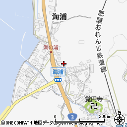 熊本県葦北郡芦北町海浦360周辺の地図