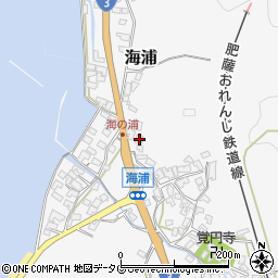 熊本県葦北郡芦北町海浦343周辺の地図