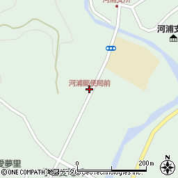 河浦郵便局前周辺の地図