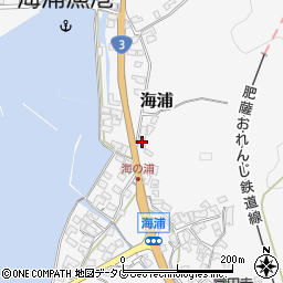 熊本県葦北郡芦北町海浦281周辺の地図