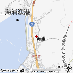 熊本県葦北郡芦北町海浦256周辺の地図