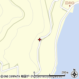 熊本県天草市御所浦町御所浦江の口周辺の地図