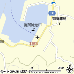御所浦港旅客船ターミナル（天草観光汽船）周辺の地図