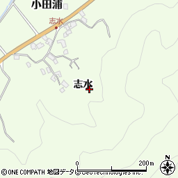 熊本県葦北郡芦北町小田浦志水周辺の地図