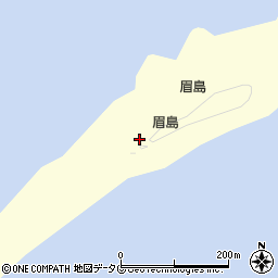 眉島周辺の地図