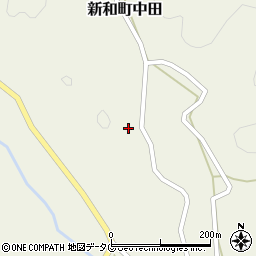 熊本県天草市新和町中田周辺の地図