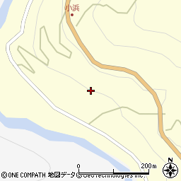 熊本県球磨郡五木村小浜周辺の地図
