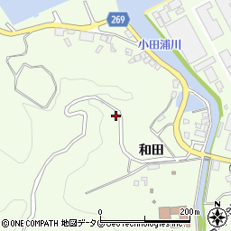 熊本県葦北郡芦北町小田浦和田周辺の地図