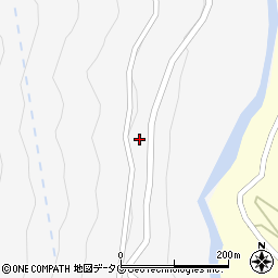 熊本県球磨郡五木村金川周辺の地図