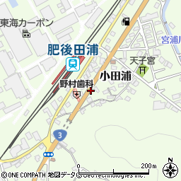 田浦駅前周辺の地図