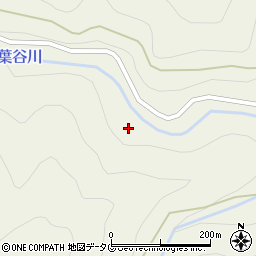 椎葉谷川周辺の地図