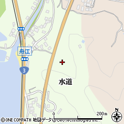 熊本県芦北町（葦北郡）小田浦（水道）周辺の地図