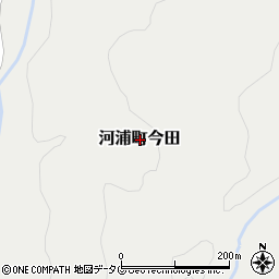 熊本県天草市河浦町今田周辺の地図
