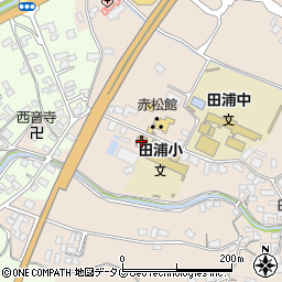 田浦郵便局周辺の地図