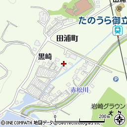熊本県葦北郡芦北町田浦町黒崎周辺の地図