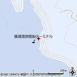 横浦港旅客船ターミナル（山畑運輸）周辺の地図