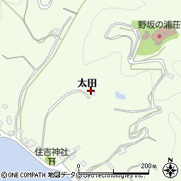 熊本県葦北郡芦北町田浦町太田周辺の地図