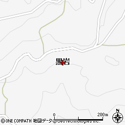 熊本県芦北町（葦北郡）黒岩周辺の地図