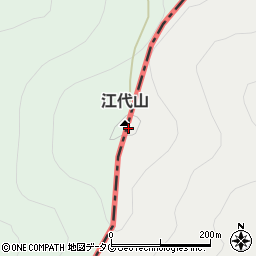 江代山周辺の地図