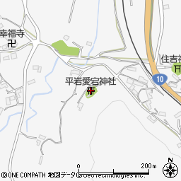平岩愛宕神社周辺の地図