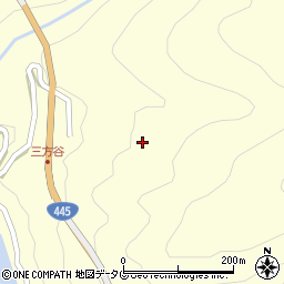 熊本県球磨郡五木村三方谷周辺の地図
