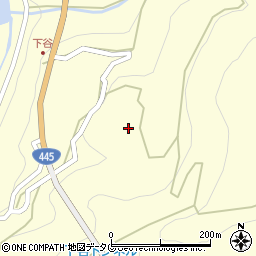 熊本県球磨郡五木村下谷周辺の地図
