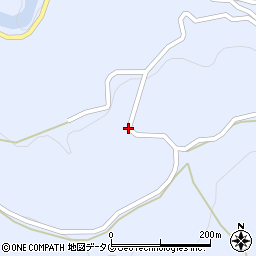 熊本県天草市新和町大宮地中山周辺の地図