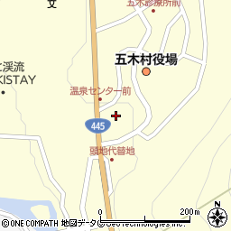 熊本県五木村（球磨郡）下手周辺の地図