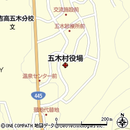 熊本県球磨郡五木村周辺の地図