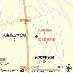 熊本県球磨郡五木村田口周辺の地図