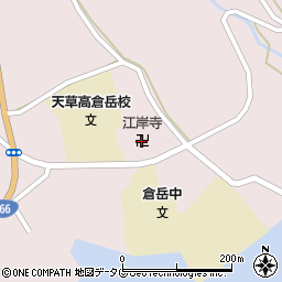 江岸寺周辺の地図