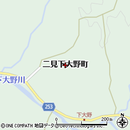 熊本県八代市二見下大野町周辺の地図
