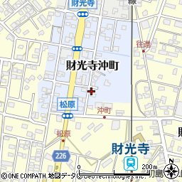 宮崎県日向市財光寺沖町32周辺の地図