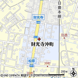 宮崎太陽銀行財光寺支店周辺の地図