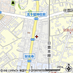宮崎県日向市財光寺往還町周辺の地図