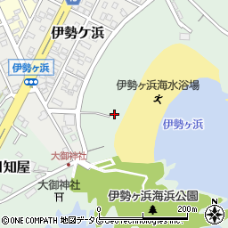 伊勢ヶ浜・小倉ヶ浜周辺の地図