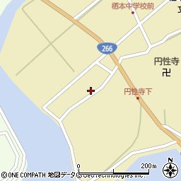 熊本県天草市栖本町湯船原793-1周辺の地図