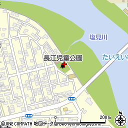 長江公園周辺の地図