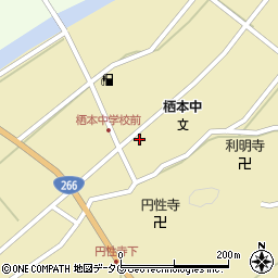 栖本郵便局周辺の地図