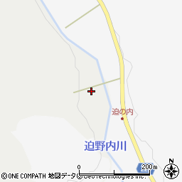 迫野内川周辺の地図