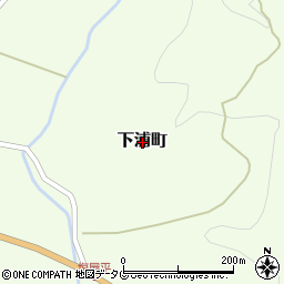 熊本県天草市下浦町周辺の地図