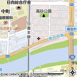 宮崎県日向市高砂町136周辺の地図